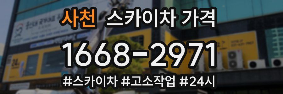 사천 스카이차 가격