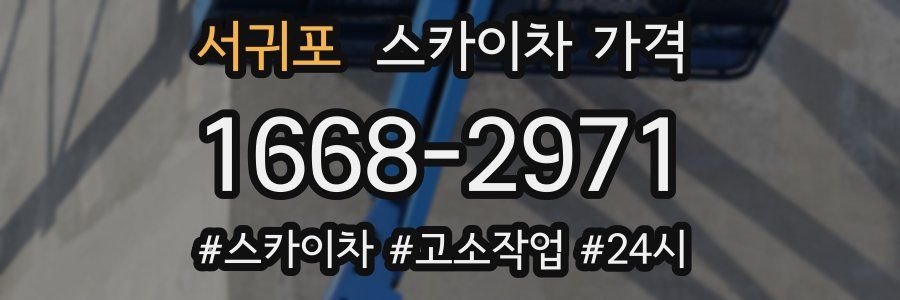 서귀포 스카이차 가격