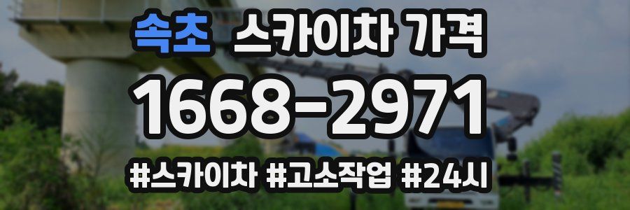 속초 스카이차 가격