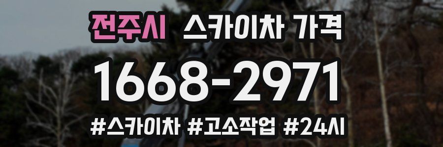 전주시 스카이차 가격