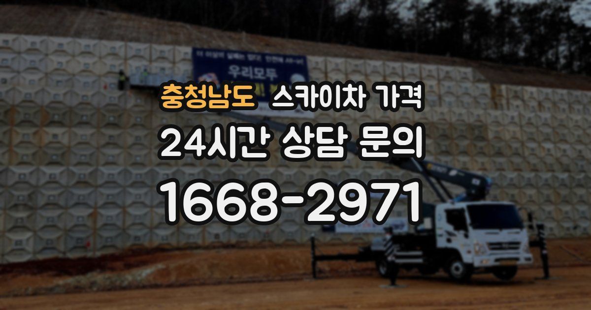 충청남도 스카이차 가격