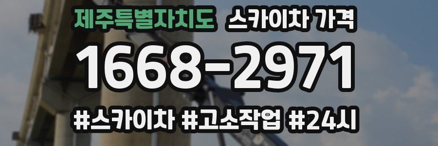 제주특별자치도 스카이차 가격