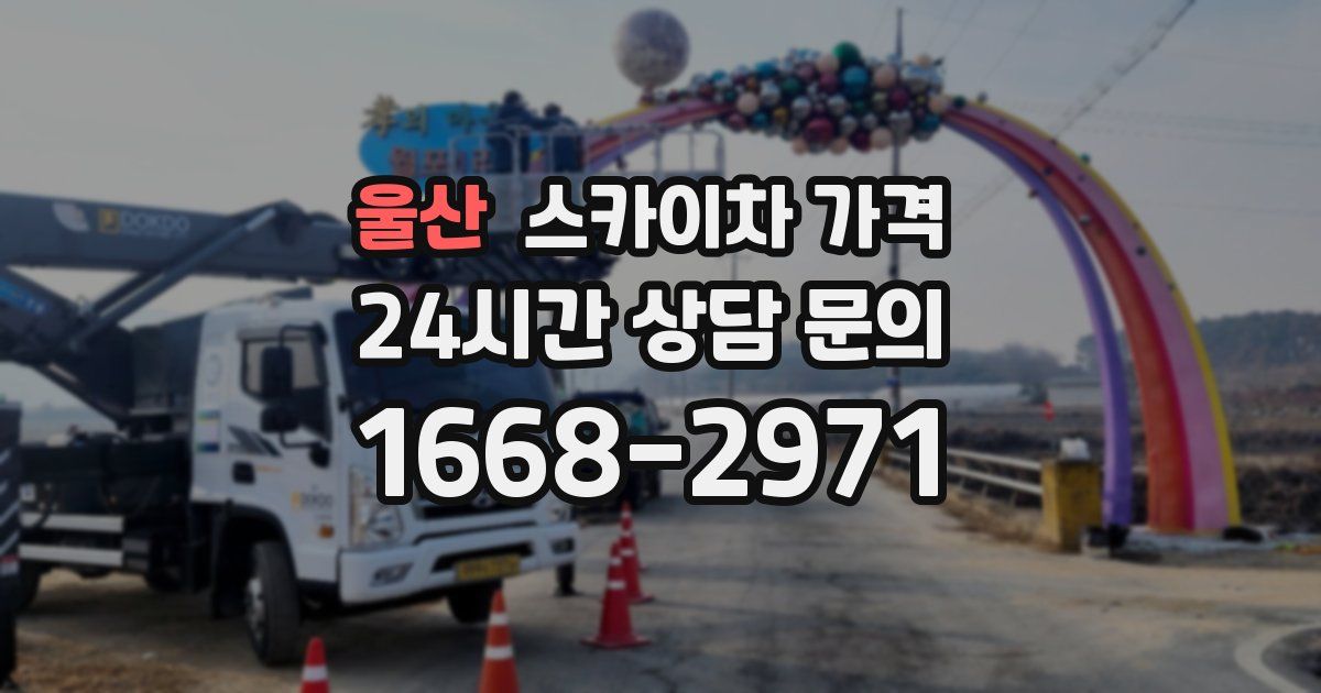 울산 스카이차 가격