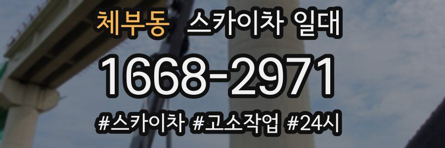 체부동 스카이차 일대