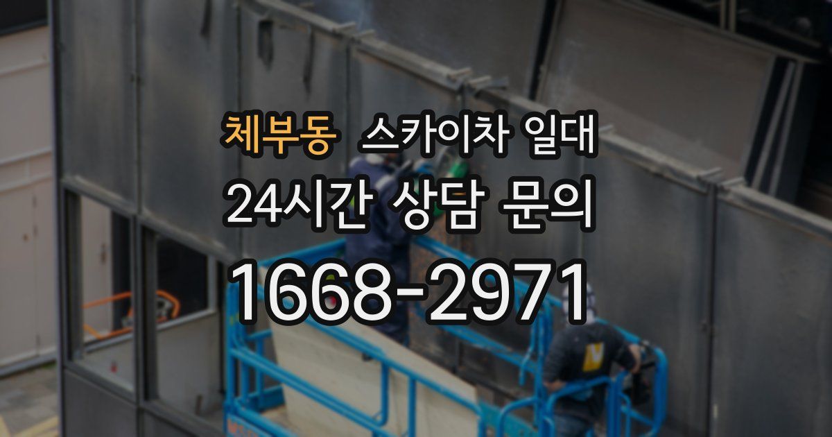 체부동 스카이차 일대