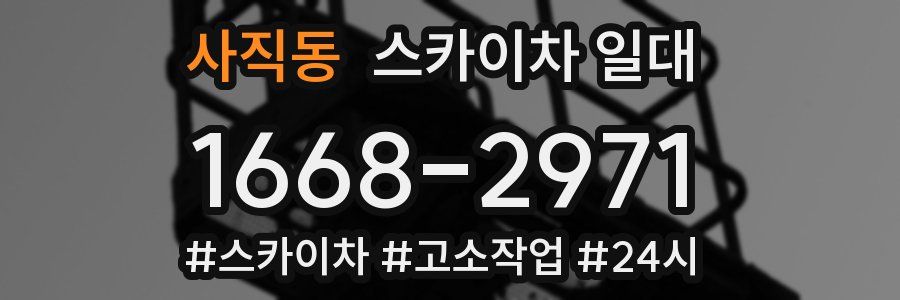사직동 스카이차 일대
