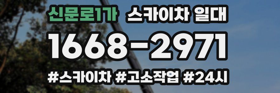 신문로1가 스카이차 일대