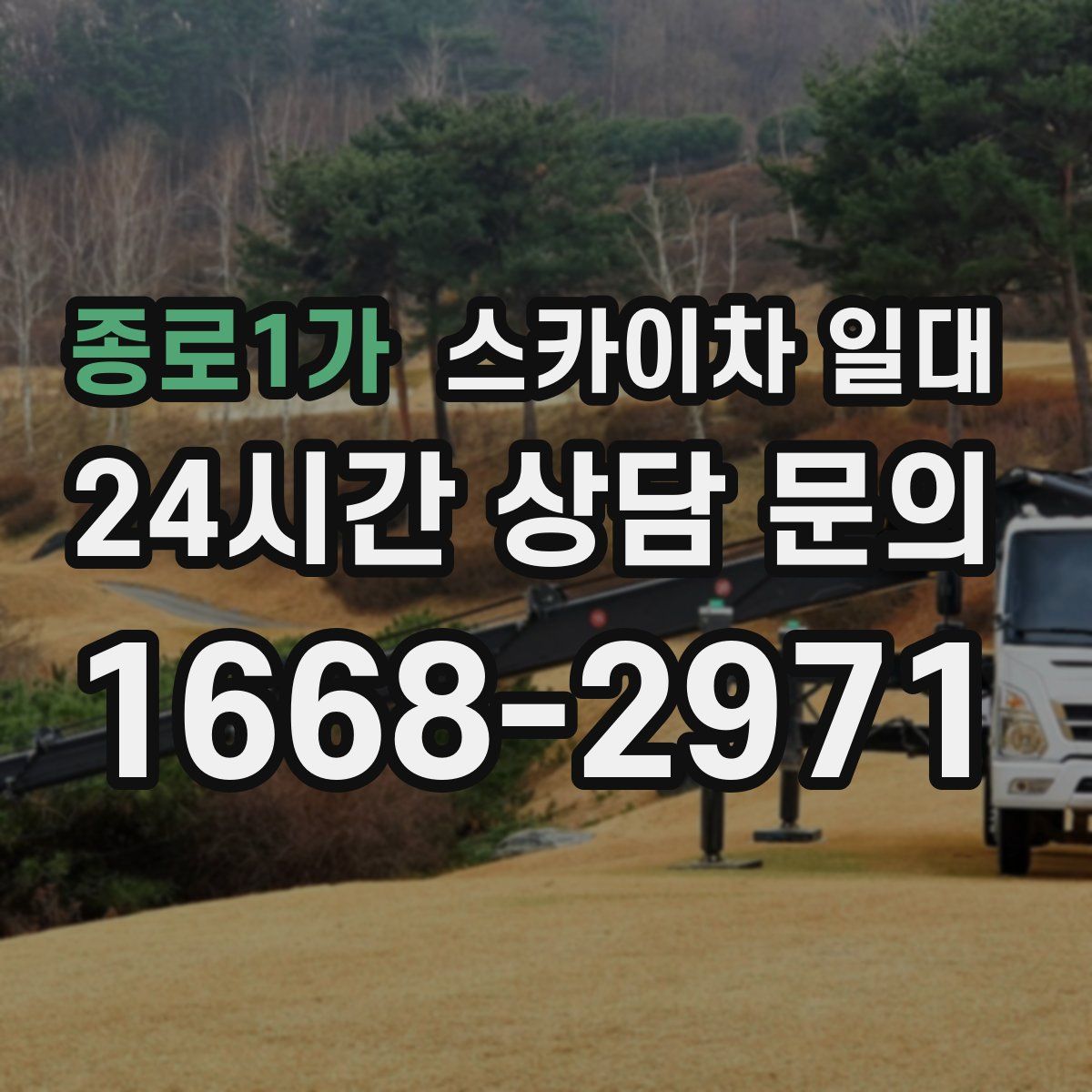 종로1가 스카이차 일대