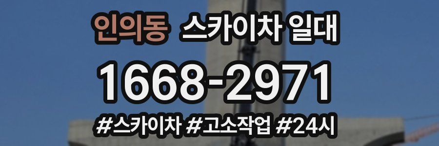 인의동 스카이차 일대