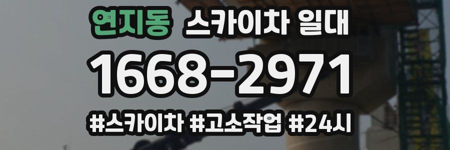 연지동 스카이차 일대