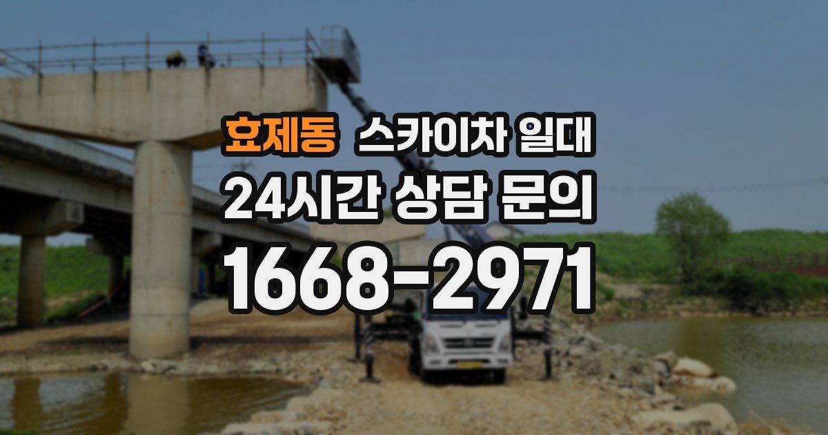 효제동 스카이차 일대