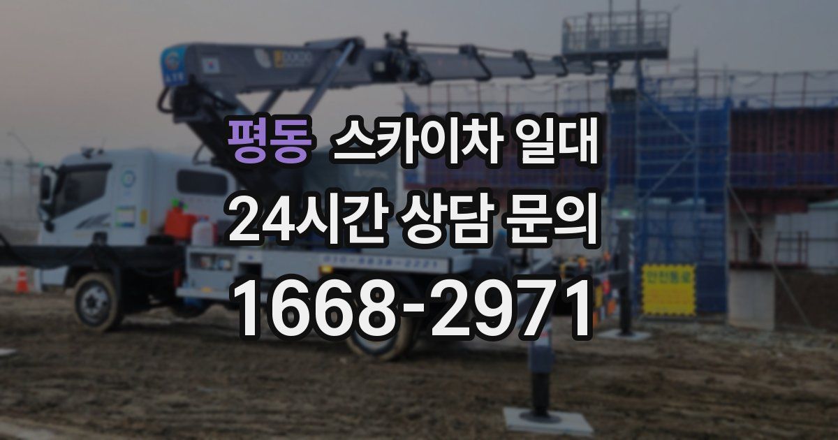 평동 스카이차 일대