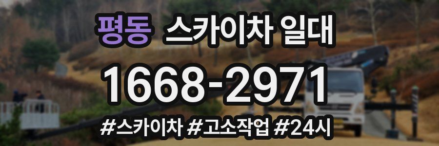 평동 스카이차 일대