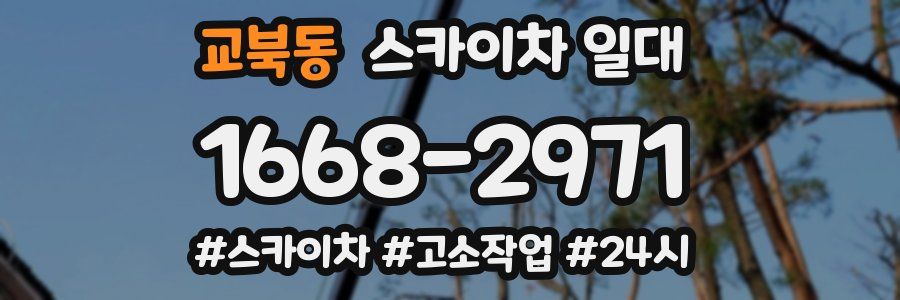 교북동 스카이차 일대