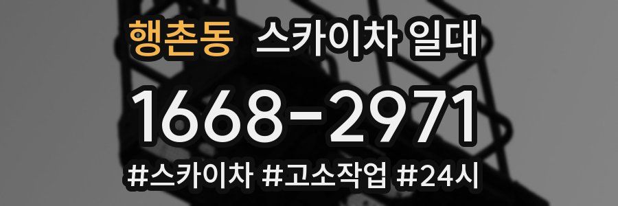 행촌동 스카이차 일대