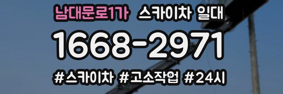 남대문로1가 스카이차 일대