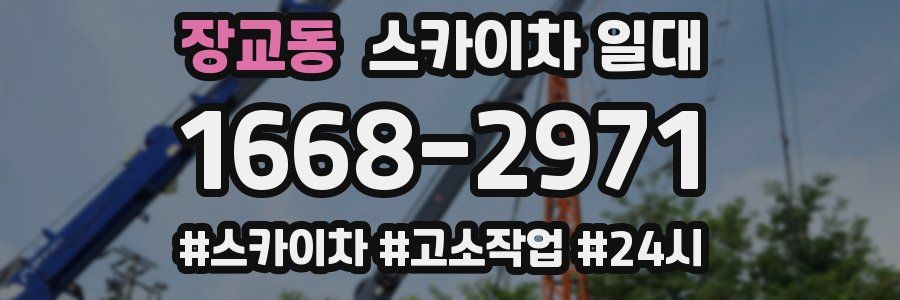 장교동 스카이차 일대