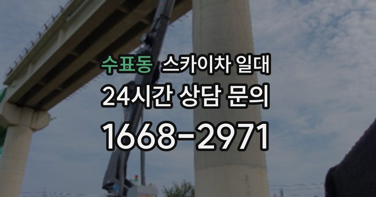 수표동 스카이차 일대