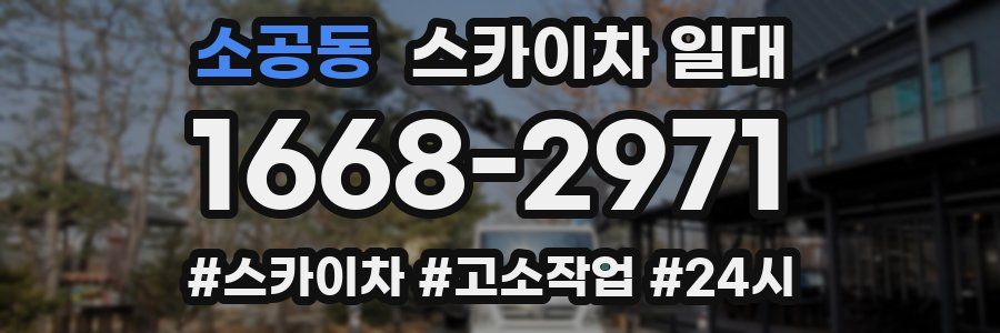 소공동 스카이차 일대