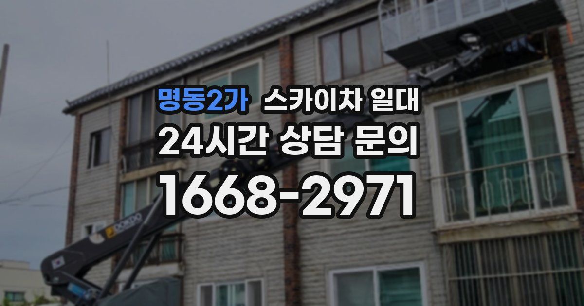 명동2가 스카이차 일대