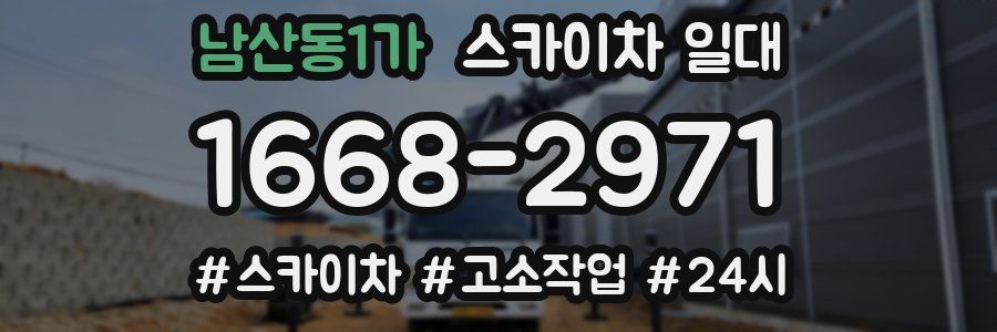 남산동1가 스카이차 일대