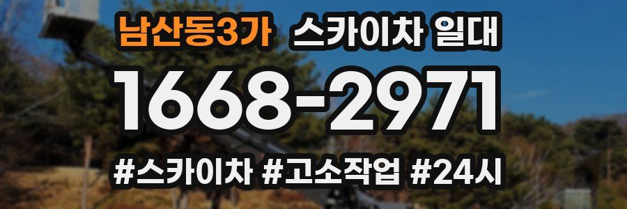남산동3가 스카이차 일대