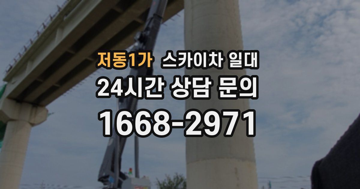 저동1가 스카이차 일대