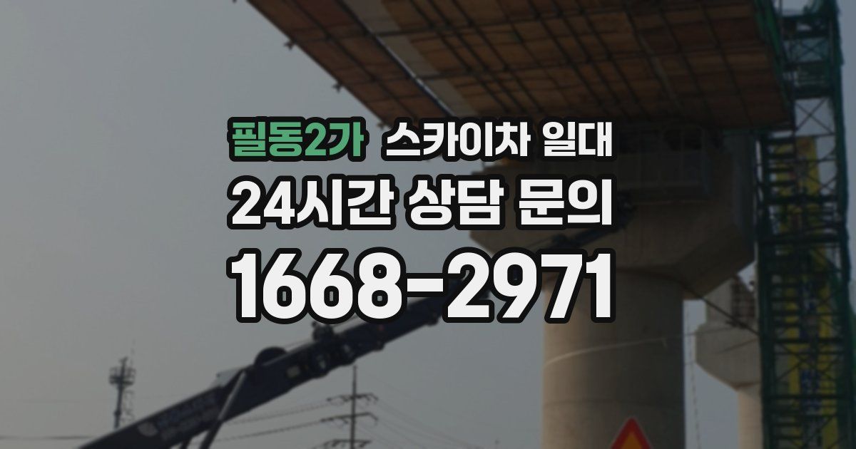 필동2가 스카이차 일대