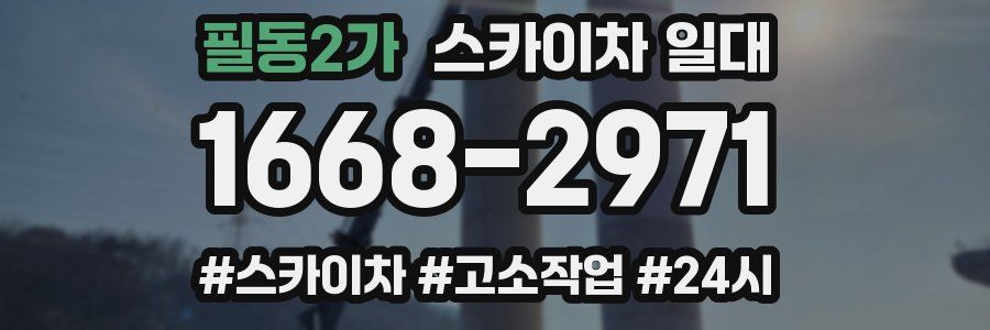 필동2가 스카이차 일대