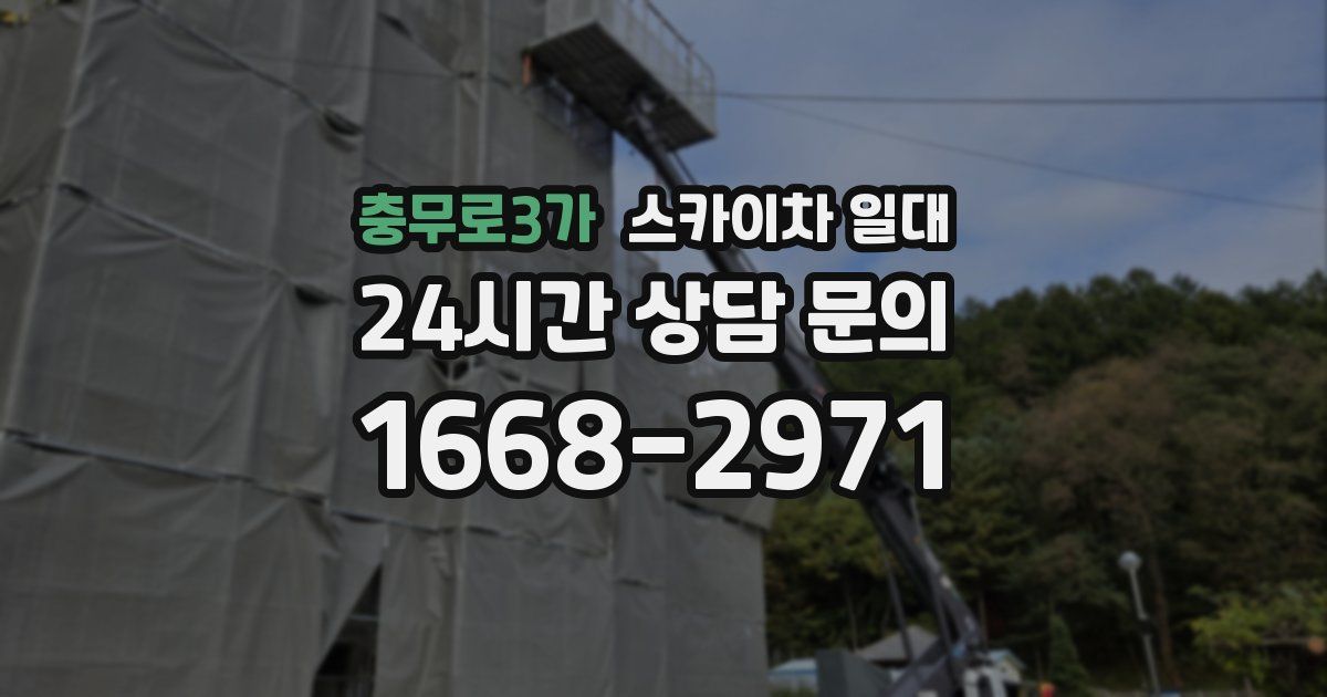충무로3가 스카이차 일대