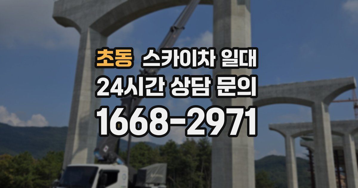 초동 스카이차 일대