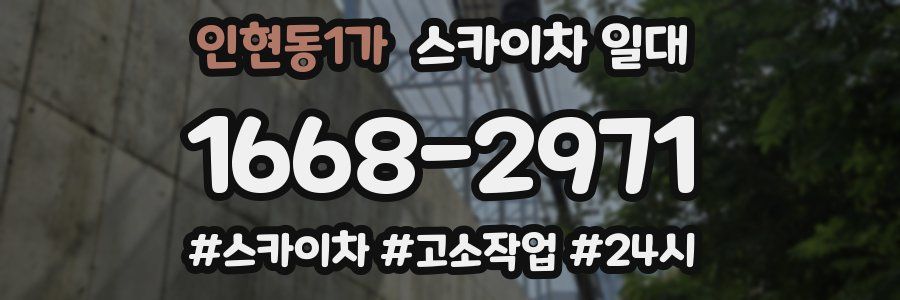 인현동1가 스카이차 일대