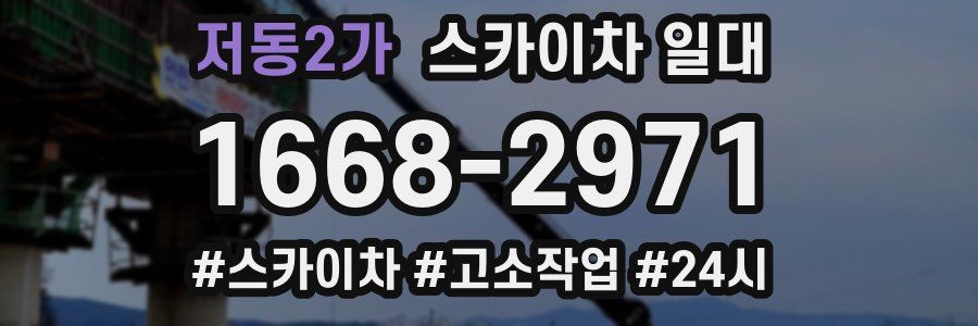 저동2가 스카이차 일대