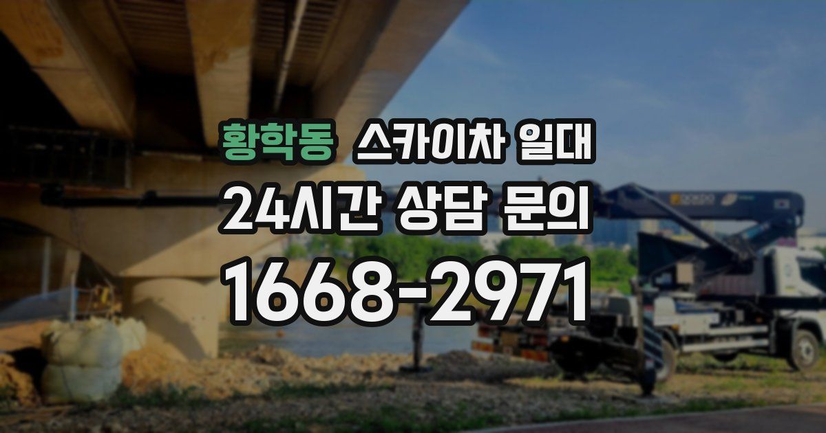 황학동 스카이차 일대