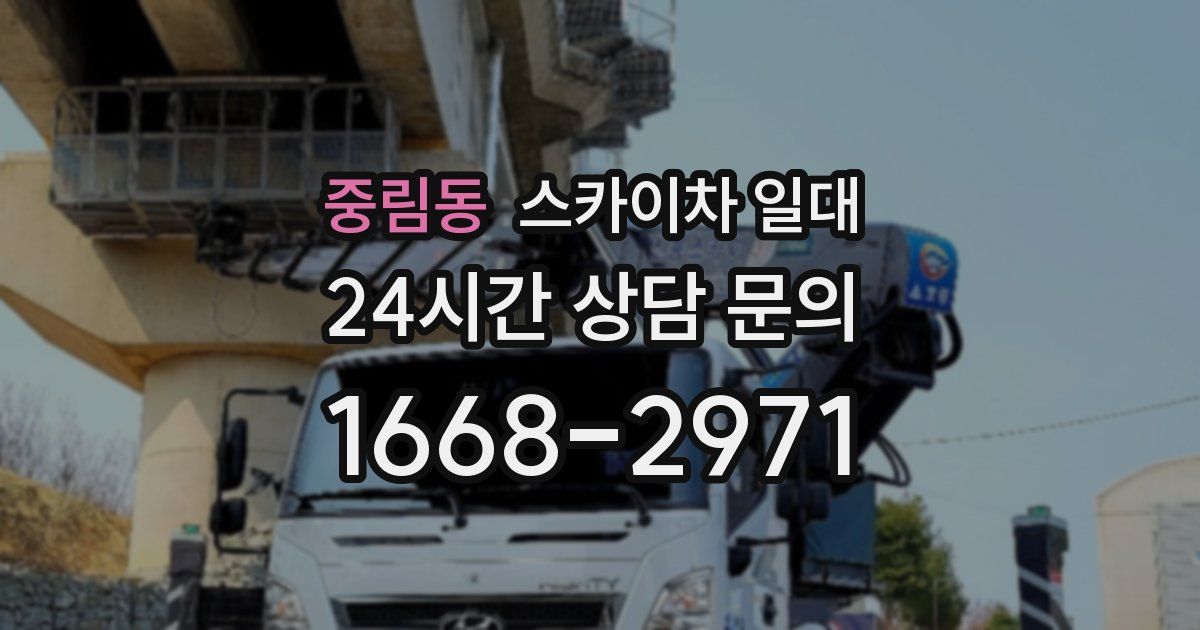 중림동 스카이차 일대