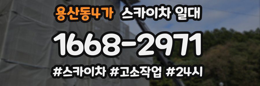 용산동4가 스카이차 일대