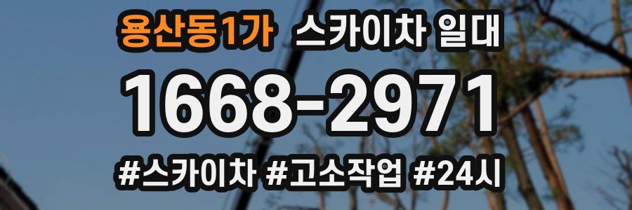 용산동1가 스카이차 일대