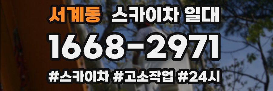 서계동 스카이차 일대