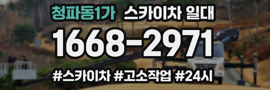 청파동1가 스카이차 일대