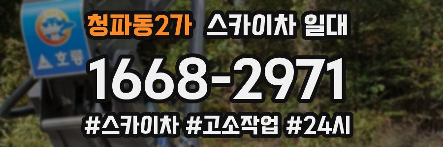 청파동2가 스카이차 일대