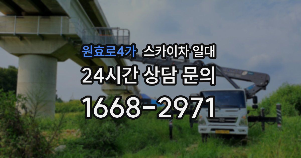 원효로4가 스카이차 일대