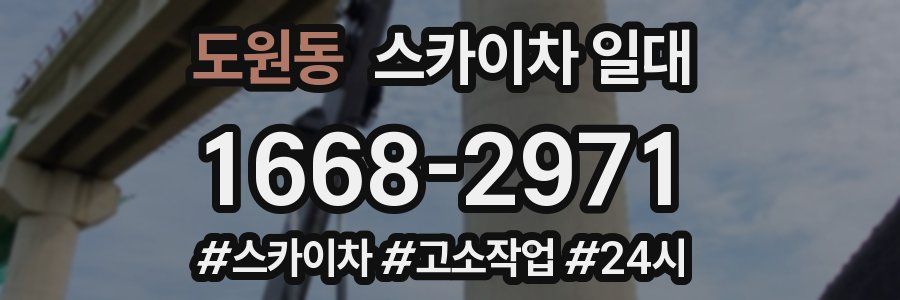 도원동 스카이차 일대
