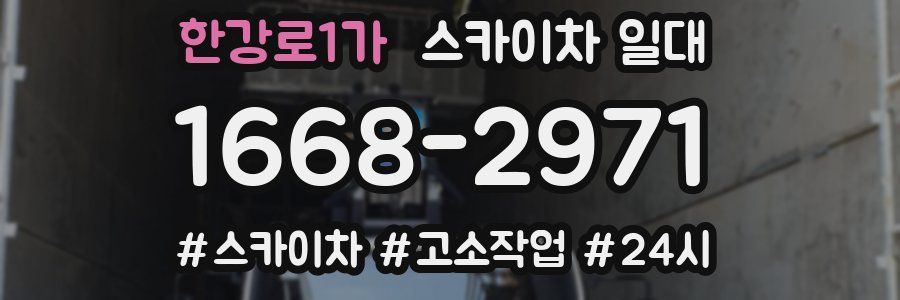 한강로1가 스카이차 일대