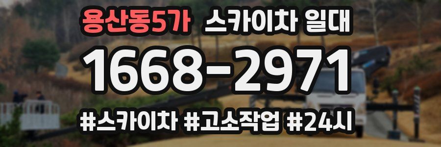 용산동5가 스카이차 일대