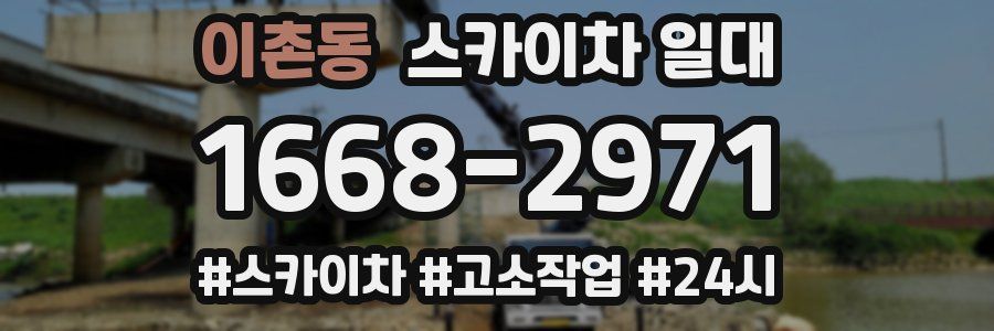 이촌동 스카이차 일대