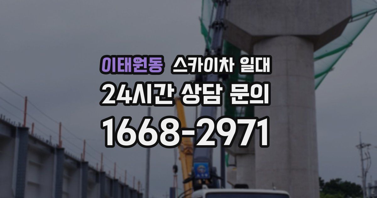 이태원동 스카이차 일대