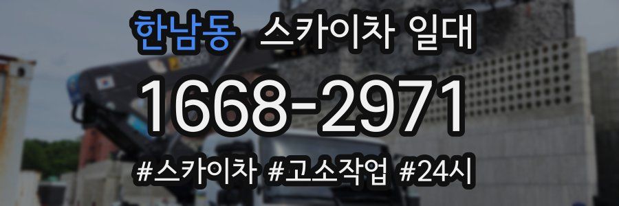 한남동 스카이차 일대