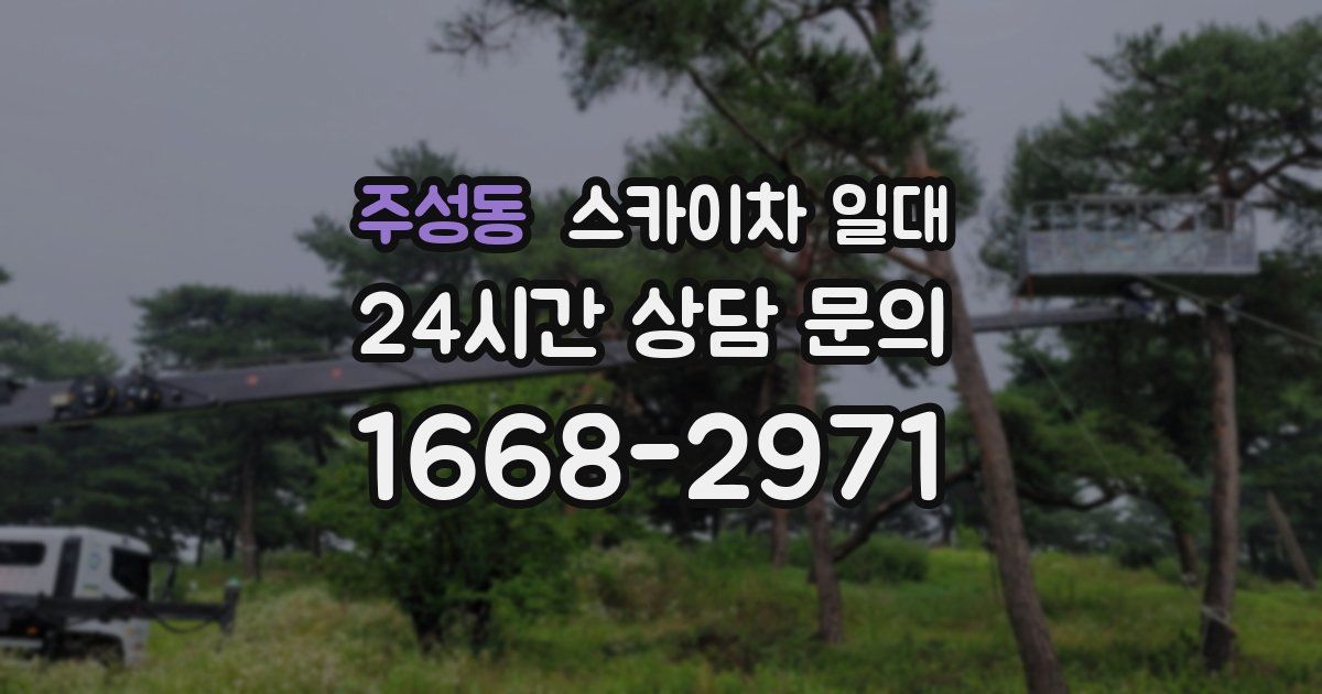 주성동 스카이차 일대