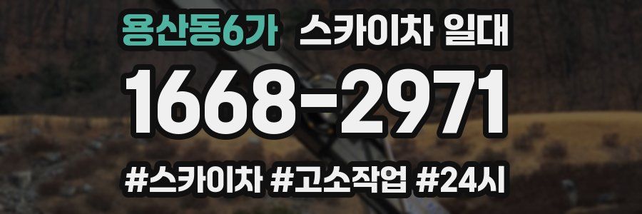 용산동6가 스카이차 일대