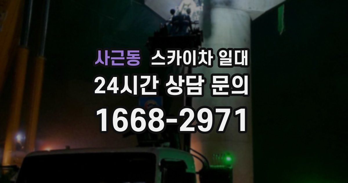 사근동 스카이차 일대